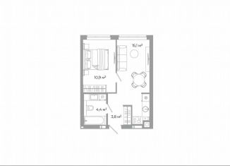 Продаю 1-комнатную квартиру, 34.2 м2, Астрахань, Ленинский район