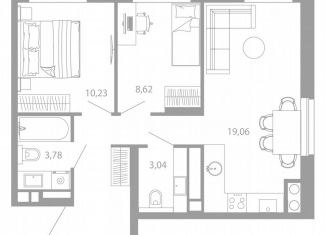 Продам 2-комнатную квартиру, 54.2 м2, Астрахань, улица Николая Островского, 148/1