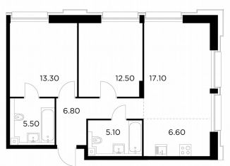 Продается 2-ком. квартира, 66.9 м2, Москва, Войковский район