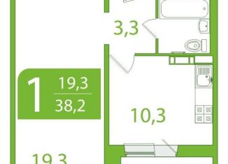 Продажа 1-комнатной квартиры, 38.3 м2, Томская область, улица Пришвина, 46