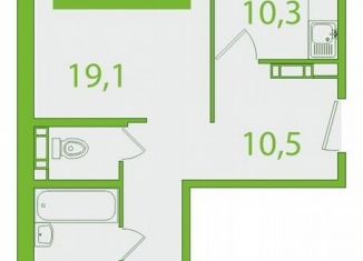 Продаю 2-комнатную квартиру, 61.5 м2, Томская область, улица Пришвина, 46