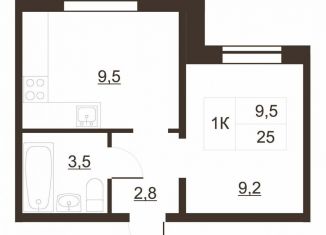 Продается 1-комнатная квартира, 25.8 м2, Волхов, Волховский проспект, 53