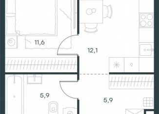 Продам 1-ком. квартиру, 35.5 м2, Москва, жилой комплекс Левел Звенигородская, к2, метро Хорошёвская