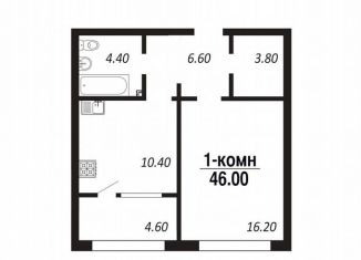 Продам однокомнатную квартиру, 46 м2, Омск