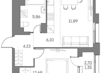 Продам 2-комнатную квартиру, 40.8 м2, Москва, ЮВАО, Рязанский проспект, 2с27