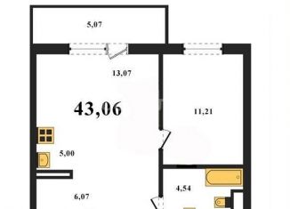 Продажа 2-ком. квартиры, 43.1 м2, Челябинск, улица Дмитрия Неаполитанова, 48, Советский район