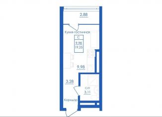 Продам квартиру студию, 19.3 м2, Республика Башкортостан, Новоуфимская улица, 13