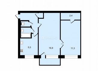 Продажа 2-комнатной квартиры, 43.1 м2, Санкт-Петербург, Кубинская улица, 16