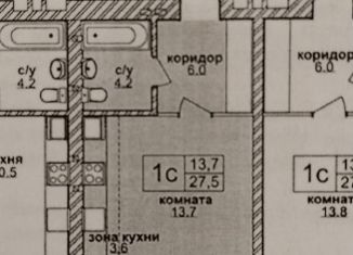 Продаю квартиру студию, 27.9 м2, Новосибирск, метро Заельцовская, Красный проспект, 309