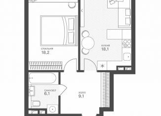 Продается однокомнатная квартира, 51.1 м2, Москва, метро Строгино, Крылатская улица, 33к1