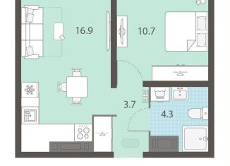 Продаю 1-комнатную квартиру, 35.6 м2, Екатеринбург, Кировский район