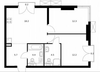 Продаю 2-комнатную квартиру, 57.7 м2, Москва, район Покровское-Стрешнево, жилой комплекс Холланд Парк, к8