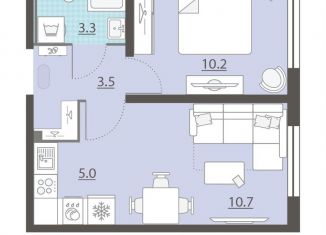 Продаю 1-ком. квартиру, 32.7 м2, посёлок Мичуринский