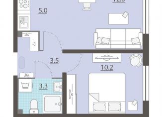 1-ком. квартира на продажу, 34 м2, посёлок Мичуринский