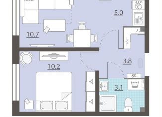 Продается 1-комнатная квартира, 32.8 м2, посёлок Мичуринский