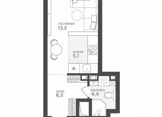 Квартира на продажу студия, 29 м2, Москва, район Крылатское, Крылатская улица, 33к1