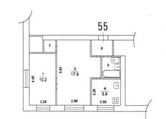 Продажа 2-комнатной квартиры, 40.3 м2, Химки, Ленинский проспект, 29