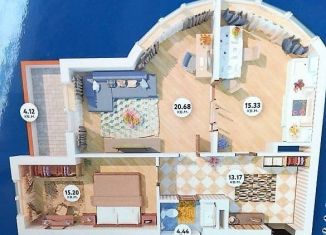 Продается двухкомнатная квартира, 75 м2, Каспийск, ЖК Family, Кавказская улица, 31А