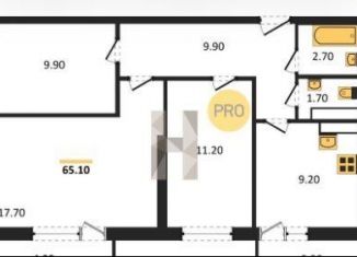 Продам трехкомнатную квартиру, 65.1 м2, Самара, метро Спортивная