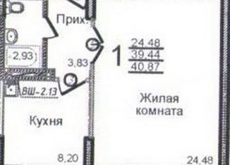 Продается однокомнатная квартира, 41 м2, Новосибирск, 6-й переулок Танкистов, ЖК Радуга