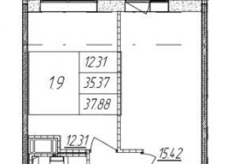 Продаю 1-комнатную квартиру, 37.9 м2, Санкт-Петербург, метро Пролетарская, проспект Обуховской Обороны