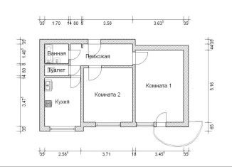 Сдается 2-ком. квартира, 57.5 м2, Москва, Даниловская набережная, 2к1, Даниловская набережная