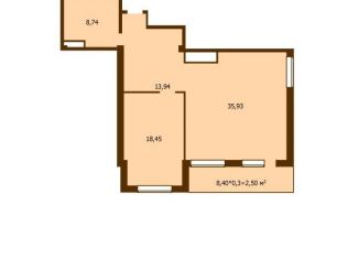 1-комнатная квартира на продажу, 85 м2, Ялта, улица Игнатенко, 9, ЖК Ялта Плаза