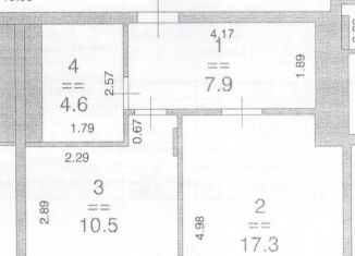 Продажа однокомнатной квартиры, 42.1 м2, Нижний Новгород, улица Карла Маркса, 46, ЖК Седьмое Небо