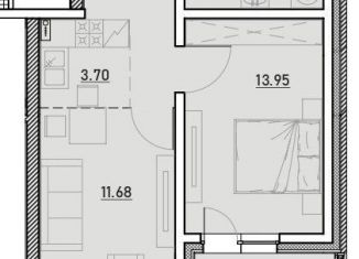 Продам однокомнатную квартиру, 44.5 м2, Иркутск, ЖК Zenith