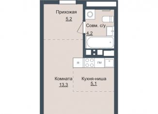 Продаю квартиру студию, 27.8 м2, Ижевск, ЖК Истории