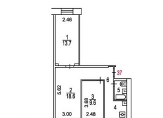 Продам трехкомнатную квартиру, 56.4 м2, Москва, Воловья улица, 3, Воловья улица