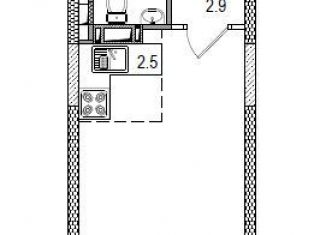 Продам 1-комнатную квартиру, 25.5 м2, Ногинск, Юбилейная улица, 4А