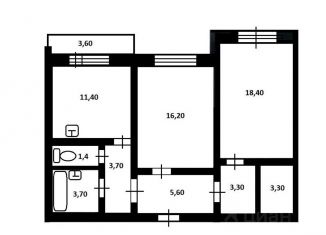 Продажа 2-комнатной квартиры, 64 м2, Санкт-Петербург, улица Корнея Чуковского, 5к2, улица Корнея Чуковского