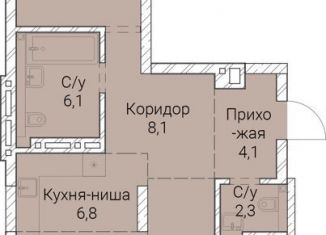 2-ком. квартира на продажу, 85.3 м2, Новосибирск, Овражная улица, 2А