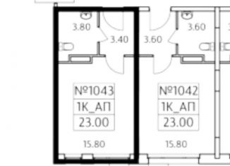 Продажа квартиры студии, 23 м2, Люберцы, жилой комплекс Облака 2.0, к1.1, ЖК Облака 2.0