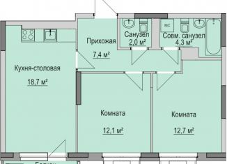 Продается трехкомнатная квартира, 58 м2, Ижевск, улица Ключевой Посёлок