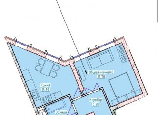 Продаю 1-комнатную квартиру, 46 м2, Грозный, улица Абдаллы II Бен Аль-Хусейна, 1А, Байсангуровский район