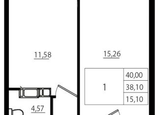 Продам 1-комнатную квартиру, 40 м2, Мурино, ЖК Тридевяткино Царство