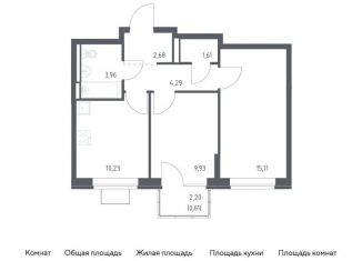 Продаю двухкомнатную квартиру, 48.4 м2, Ленинский городской округ