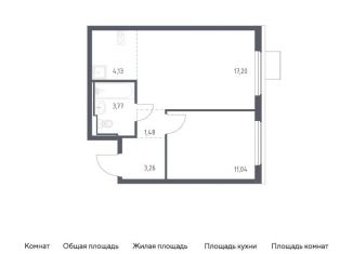 Продается 1-ком. квартира, 40.9 м2, Московская область, жилой комплекс Горки Парк, 6.1
