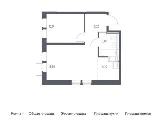 Продается 1-комнатная квартира, 40.1 м2, деревня Путилково