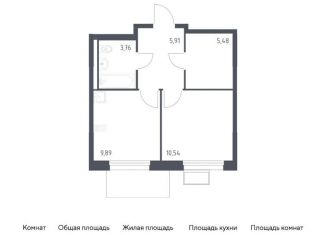 Продам 1-комнатную квартиру, 35.6 м2, Химки, жилой комплекс Квартал Ивакино, к3