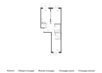 Продается 2-комнатная квартира, 56.7 м2, Москва, жилой комплекс Цветочные Поляны Экопарк, к3