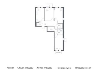 3-комнатная квартира на продажу, 77.8 м2, Видное, Советская площадь
