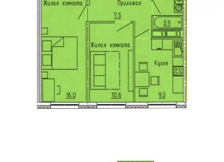 Продам 2-комнатную квартиру, 48 м2, Пенза, улица Яшиной, 10