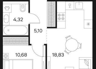 Продаю 1-комнатную квартиру, 38.9 м2, Москва, Автозаводская улица, 26, Даниловский район