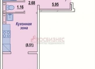 Квартира на продажу студия, 59 м2, Новосибирск, улица В. Высоцкого, 171/11, молодёжный ЖК Восточный