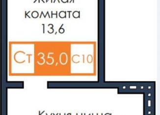 Продается квартира студия, 34.9 м2, Красноярск