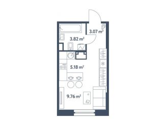 Продаю квартиру студию, 21.8 м2, Москва, жилой комплекс Светлый Мир Станция Л, к8, метро Братиславская