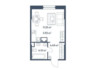 Продается квартира студия, 26.1 м2, Москва, жилой комплекс Светлый Мир Станция Л, к8, метро Братиславская